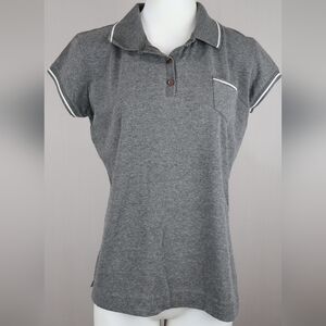 Lizgold By Liz Claiborne | Classic Gray Women's Button Down Shirt